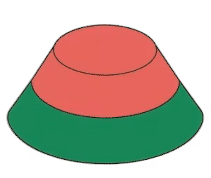 Axiale magnetisering bij een conusvormige magneet (kegelvormige magneet)