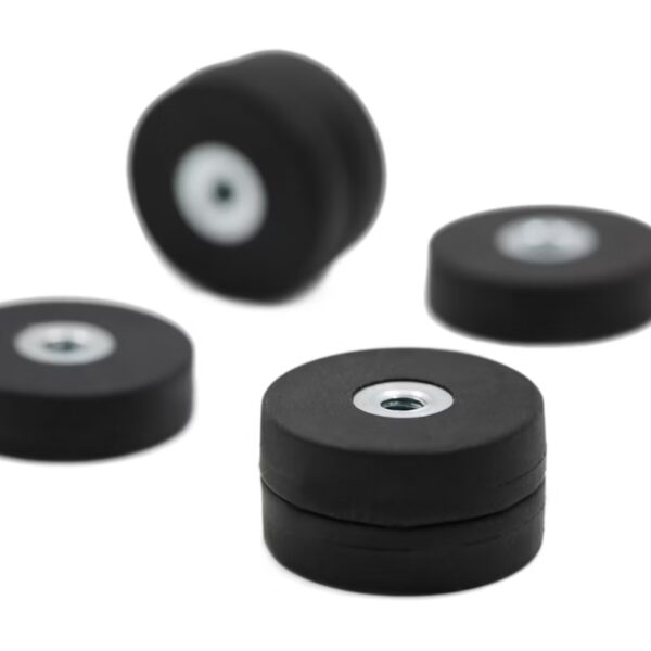 Rubber magneten inwendig schroefdraad 22mm