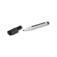 Smalle punt whiteboardstift zwart