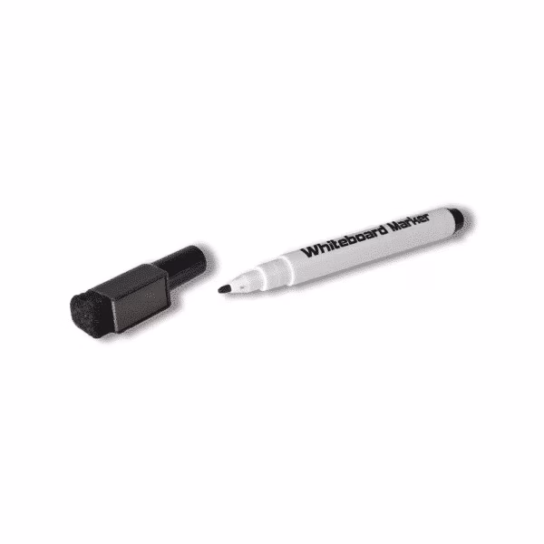 Smalle punt whiteboardstift zwart