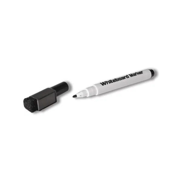 Smalle punt whiteboardstift zwart