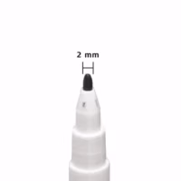 Whiteboardstift zwart 2mm schrijfpunt