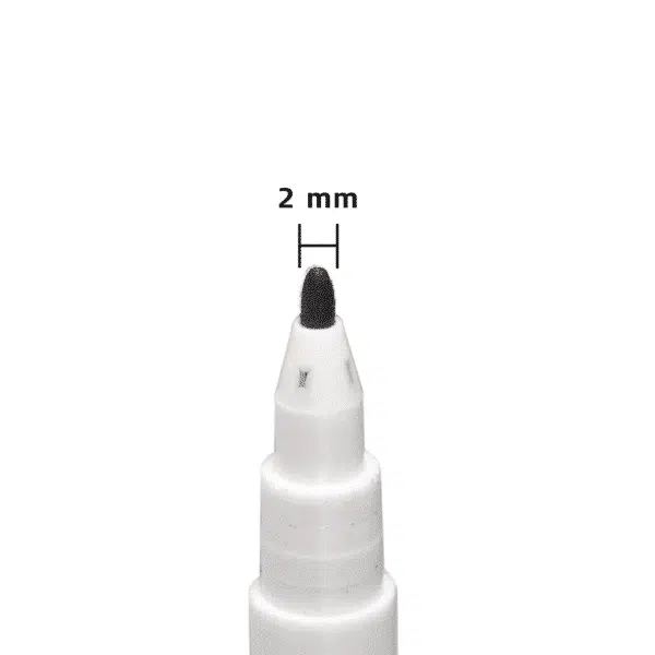Whiteboardstift zwart 2mm schrijfpunt