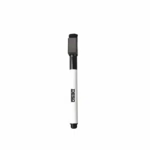 Whiteboardstiften zwart 5 stuks smalle punt 4 Whiteboardstift zwart Desq small met magnetische dop