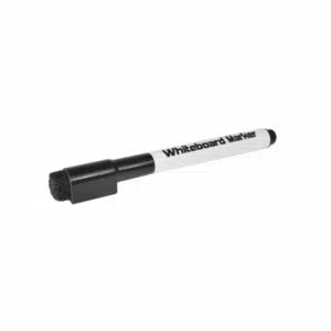 Whiteboardstiften zwart 5 stuks smalle punt 5 Whiteboardstift zwart met smalle punt magnetische dop en sponsje e1733309705508