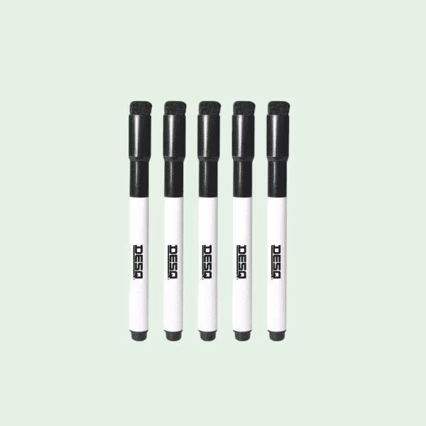 Whiteboardstift smalle punt zwart Desq