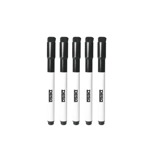 Whiteboardstift smalle punt zwart Desq