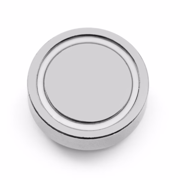 Magneet in een potmagneet