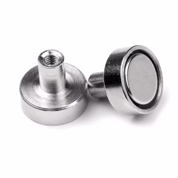 Onderzijde van de potmagneet met draadstift 13 mm