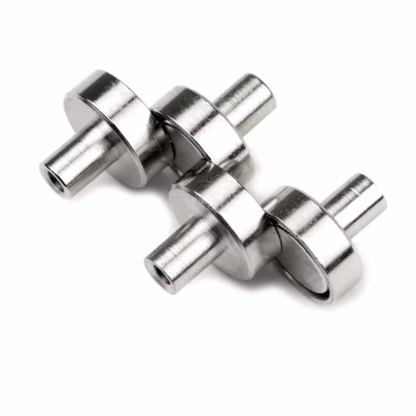 Vier stuks potmagneet met draadbus 13 mm
