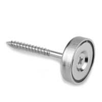 Potmagneet verzonken gat 25 mm (max trekkracht 19 kilo) 4 Potmagneet met verzonken gat 25 mm en schroef