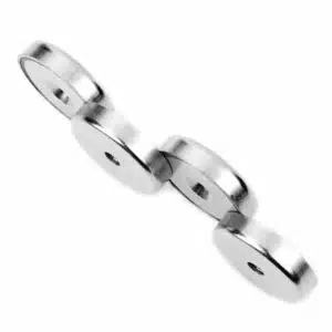 Potmagneet verzonken gat 25 mm (max trekkracht 19 kilo) 6 Rijtje magnetische potmagneten