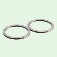 Ringmagneten, Neodymium vernikkeld 30/25 mm 2 Twee ringmagneten naast elkaar gelegd