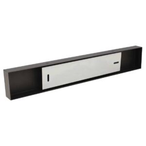Magnetic Bar Zwart 50 cm 7 Achterzijde van Magnetic Bar van KalaMitica met ophangmechanisme