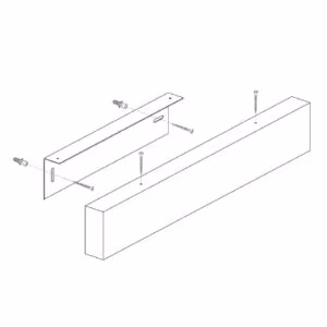 Magnetic Bar Zwart 50 cm 9 Maatvoering en schema Magnetic Bar KalaMitica zwart