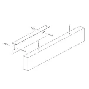 Magnetic Bar Zwart 50 cm 9 Maatvoering en schema Magnetic Bar KalaMitica zwart