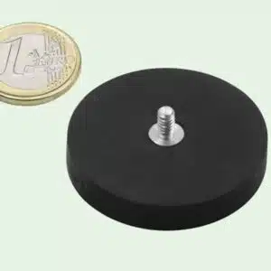 Magneet met rubbercoating en schroefdraad 42 mm 2 Magneet met rubbercoating en schroefdraad 43 mm