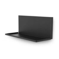 Metalen magnetische plank Kostas 30 cm wit of zwart 8 Metalen plank met magneten zwart