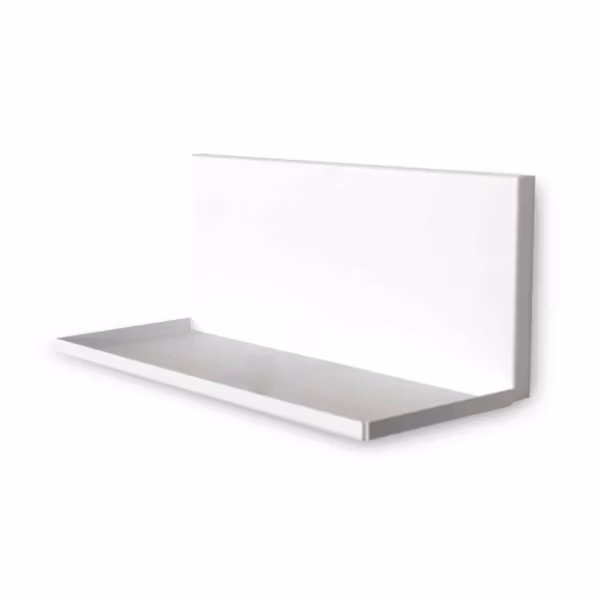 Metalen plankje wit 30 cm