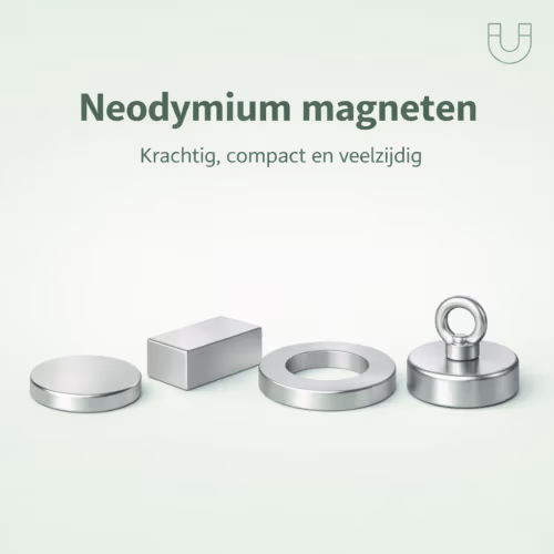 Overzicht van neodymium magneten in verschillende vormen – MagneetjesWinkel.nl