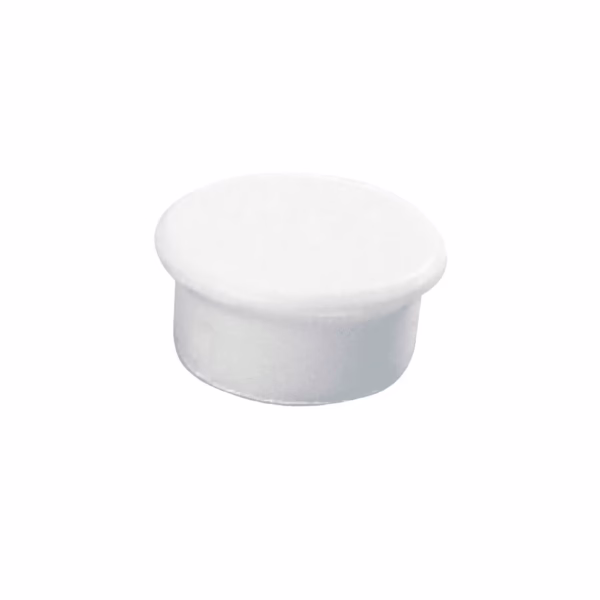 Kleine whiteboardmagneet in witte kleur