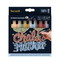 Krijtstiften Securit - 8 kleuren in set 3 De verpakking van de Securit krijtstiften in 8 kleuren