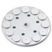 Magneet met rubber coating met inwendig schroefdraad zwart | 88 mm 3 Binnenzijde rubbermagneet 88mm