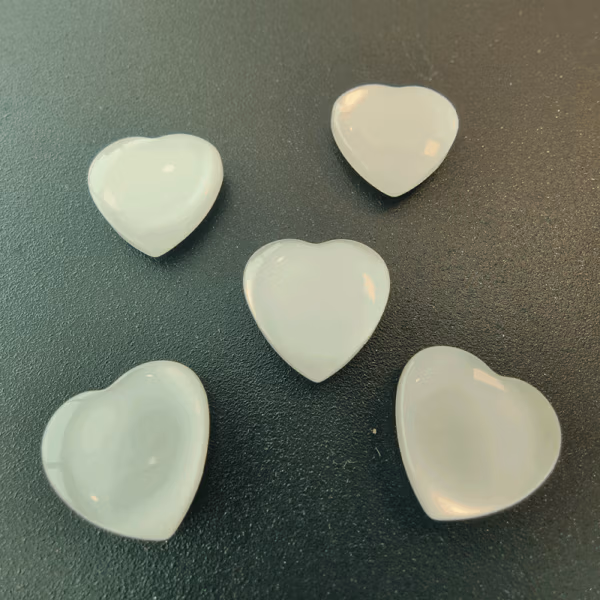 Koelkastmagneetjes hartje van glas