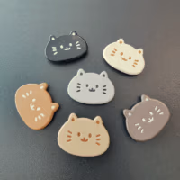Koelkastmagneet Happy Cats 2 Koelkastmagneten katten of poezen kop