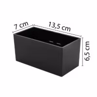 Maatvoering magnetisch bakje Gea zwart
