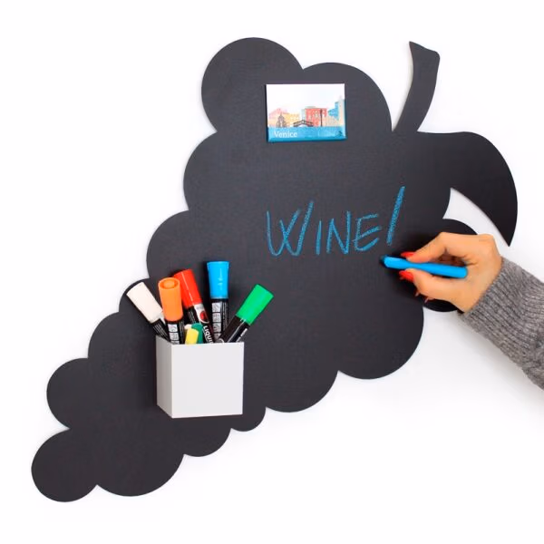 Magneetbord grapes zwart 56x37cm