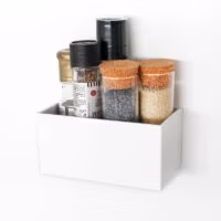 Magnetisch bakje 'Gea' Wit 13.5 x 7 x 6.5 cm – KalaMitica – MagneetjesWinkel