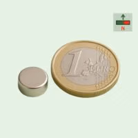 Schijfmagneet Ø 12 mm, hoogte 6 mm, diametraal MagneetjesWinkel – MagneetjesWinkel