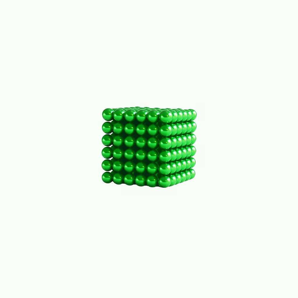 magneetballetjes-neocube-5mm-groen â MagneetjesWinkel