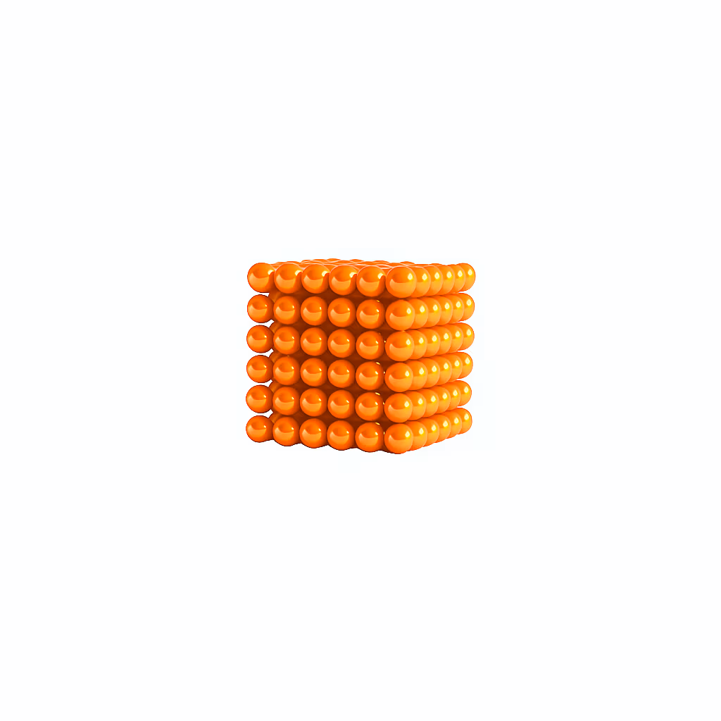 magneetballetjes-neocube-5mm-oranje â MagneetjesWinkel