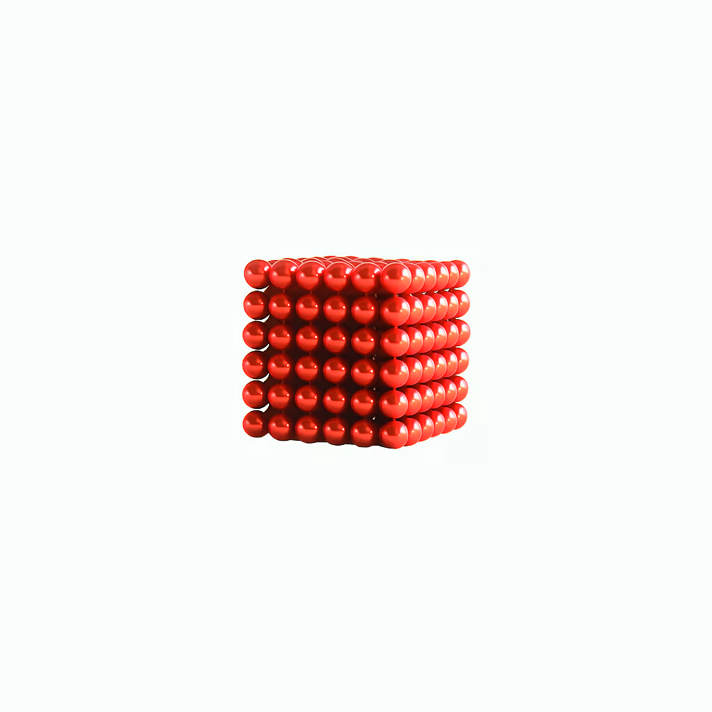 magneetballetjes-neocube-5mm-rood â MagneetjesWinkel