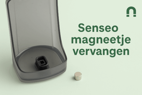 Senseo waterreservoir met los neodymium magneetje, gebruikt voor het vervangen van het vlottermagneetje – MagneetjesWinkel.nl