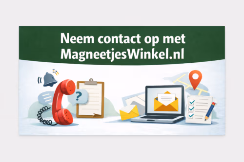 Illustratie voor de contactpagina van magneetjeswinkel.nl