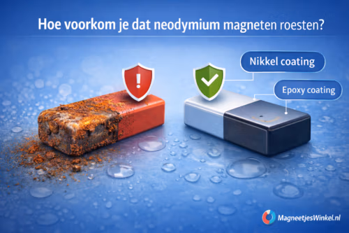 Neodymium magneten met en zonder beschermende coating tegen roest – MagneetjesWinkel.nl