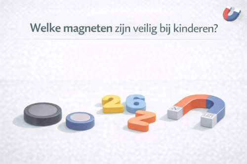 Overzicht van kindvriendelijke magneten zoals grote rubber-gecoate magneten die veilig zijn voor kinderen – MagneetjesWinkel.nl