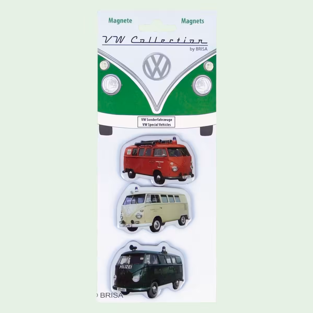 Volkswagen T1 camper magneten set 3 stuks epoxy koelkastmagneten van MagneetjesWinkel.nl