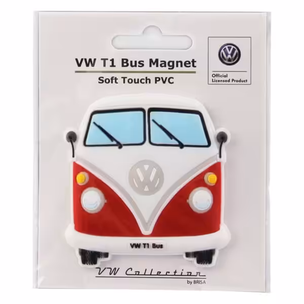 vw t1 koelkastmagneet rood – MagneetjesWinkel