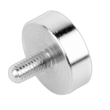 Potmagneet met schroefdraad die op de zijkant zichtbaar is